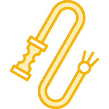 Altın ip vektör illüstrasyonu.