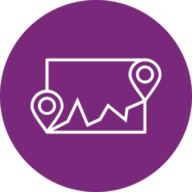 harita işaretleyici ağ simgesi vektör illüstrasyonu