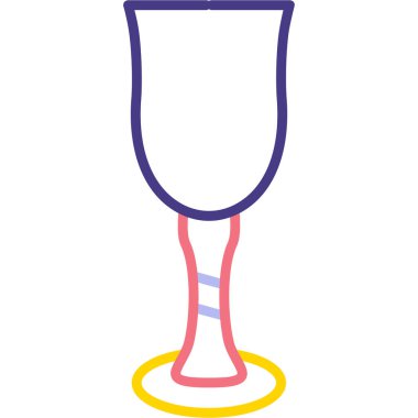 - Şampanya. Web simgesi basit illüstrasyon