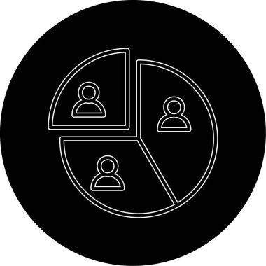 gruplar, modaya uygun şekilde izole edilmiş arkaplan simgesi