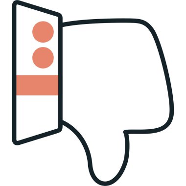 Üzgün bir duygu simgesinin vektör çizimi