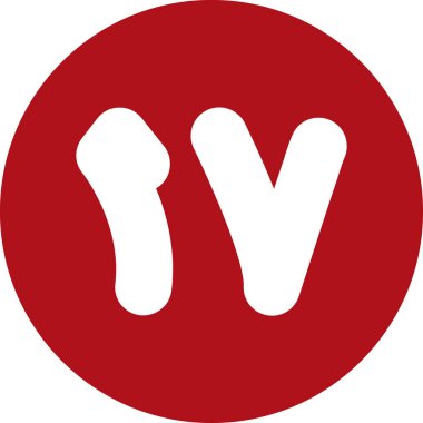 v v alfabesi vektör çizimi beyaz arkaplanda izole edildi