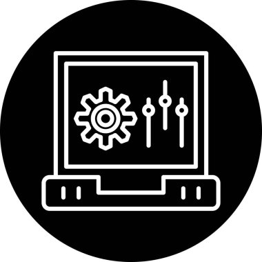 Modern simgenin vektör illüstrasyonu