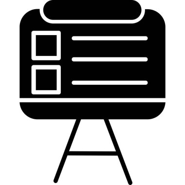 Sunum tahtası. Basit tasarım