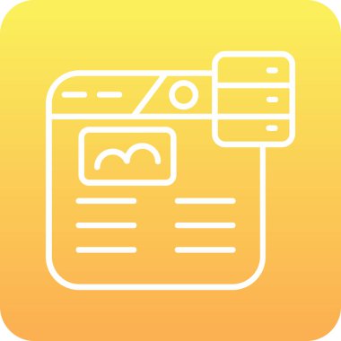 Web simgesi vektör illüstrasyonu