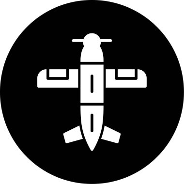 Uçak. Web simgesi basit illüstrasyon