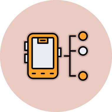 Akıllı telefon simgesi. vektör illüstrasyonu