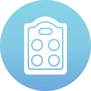 Benzin istasyonu simgesinin vektör illüstrasyonu