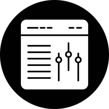 Kişisel ve ticari kullanımların vektör illüstrasyon simgesi