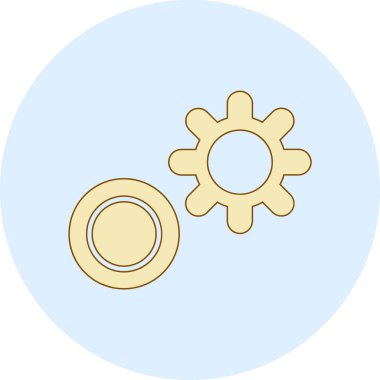 Teçhizat Web simgesi basit illüstrasyon