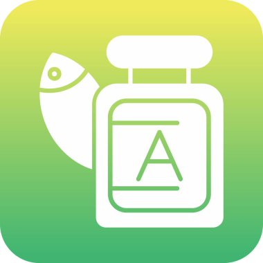 Bir yağ ikonunun vektör çizimi