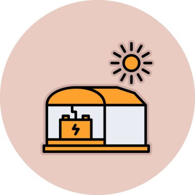 Pil. Web simgesi basit illüstrasyon