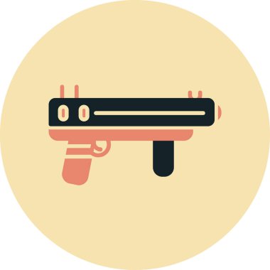 Silah. Web simgesi basit illüstrasyon
