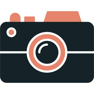 kamera simgesi vektör illüstrasyonu