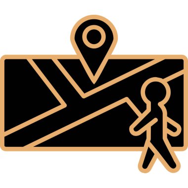 Harita işaretleyici vektör illüstrasyonuName