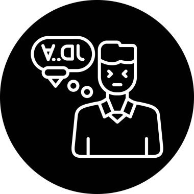 Vektör sohbet simgesi illüstrasyonu