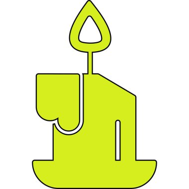 Su musluğu simgesi renk ana hatları vektörü