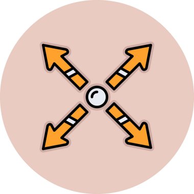 ok simgesi vektör illüstrasyonu