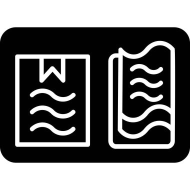 kitap simgesi, vektör illüstrasyonu