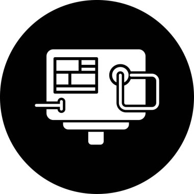 seo modern simgesinin vektör illüstrasyonu