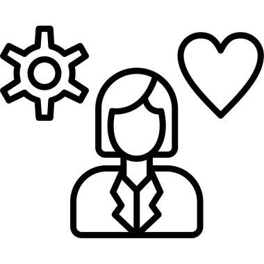 Kalp. Web simgesi basit tasarım