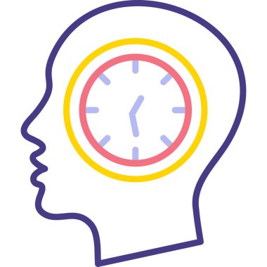 Zaman doldu. Web simgesi basit illüstrasyon