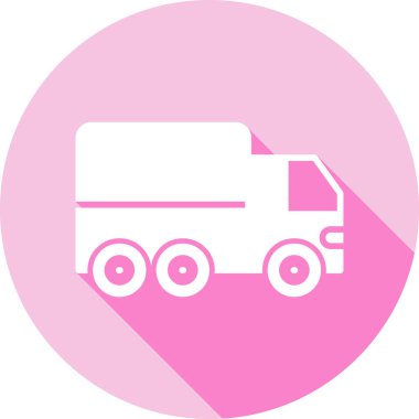 Bir kamyon simgesinin vektör çizimi