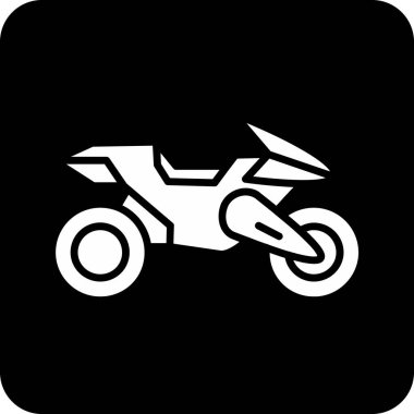 Motosiklet simge vektör çizim