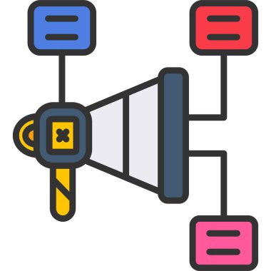 Uydu Simgesi, vektör illüstrasyonu