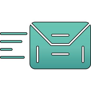 posta zarfı izole edilmiş ikon vektör illüstrasyon tasarımı