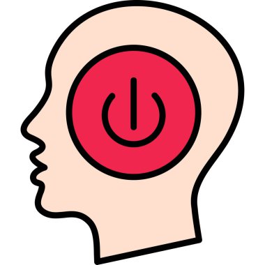 Baş simge vektör çizim