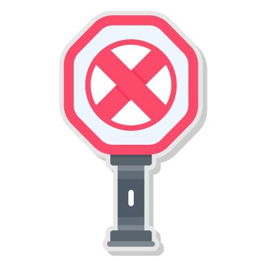 Trafik ışığı simgesi, vektör illüstrasyonu