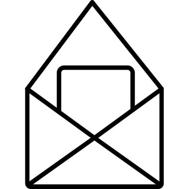 zarf e- posta simgesi ana hat biçiminde