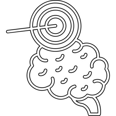 Bir beyin vektör çizim