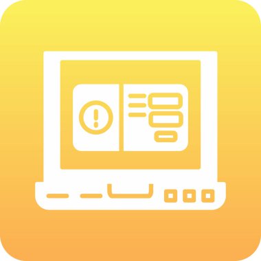 vektör lcd simgesi illüstrasyonu