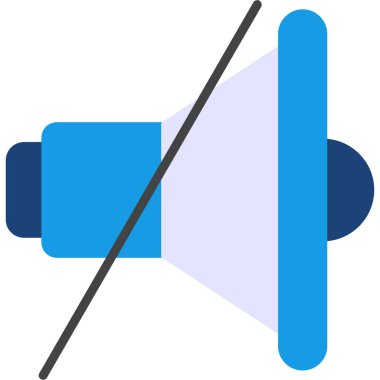 Megafon. Basit vektör illüstrasyonu