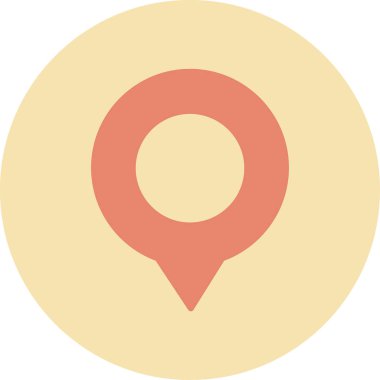 konum haritası pin simgesi düz biçimli