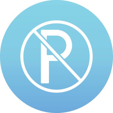 Park işaretinin vektör çizimi