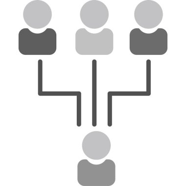 hiyerarşi web simgesi, vektör çizim