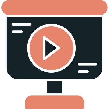 oyuncu düz vektör simgesi