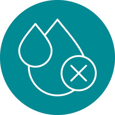 Bir su damlasının vektör çizimi