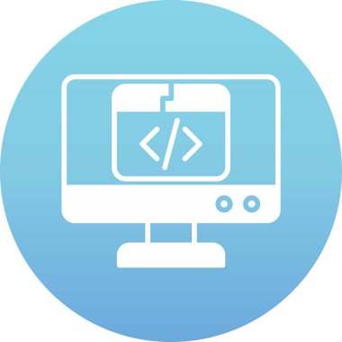 Modern bilgisayarın vektör illüstrasyonu