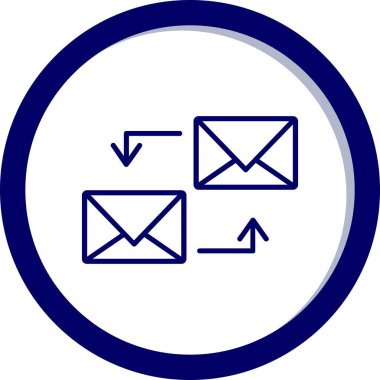 e- posta simgesi, vektör illüstrasyonu