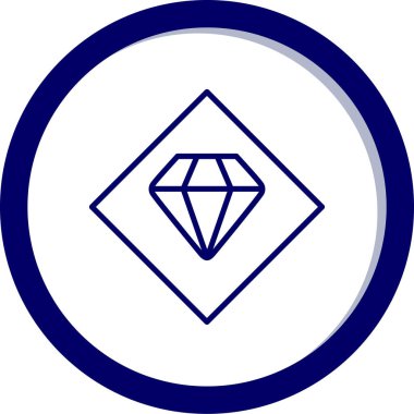 Elmas simgesi vektör illüstrasyonu