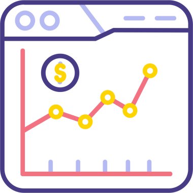 ticari finans vektör simgesi