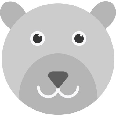 Sevimli ayı, illüstrasyon, beyaz arka plan vektör.