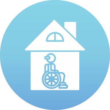 Hastane. Web simgesi basit illüstrasyon