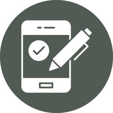 Cep telefonu. Web simgesi basit tasarım