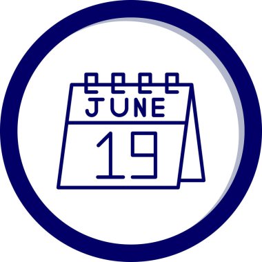 Takvim simgesinin vektör illüstrasyonu