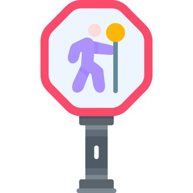 Trafik ışığı simgesi, düz stil